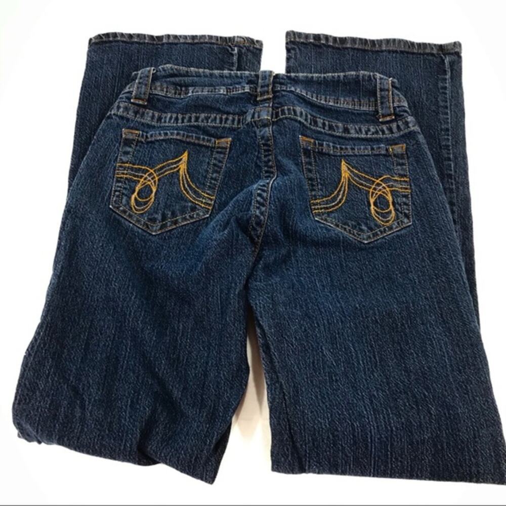 Next Jeans Bootcut Jeans, Dark Blue, 8 - Picture 4 of 6